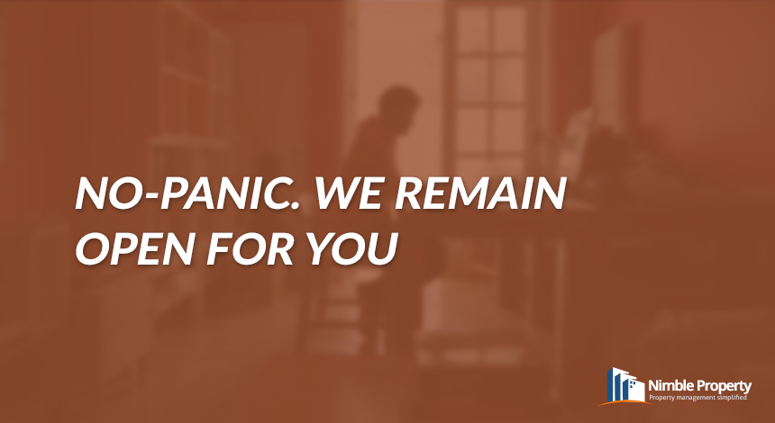 dont panic we remain open for you